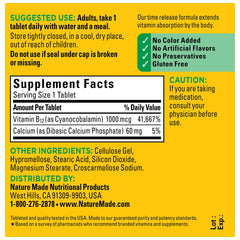Gluten-free Nature Made Vitamin B12 1000 mcg tablets
