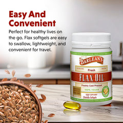 Gluten-free and non-GMO flaxseed oil capsules