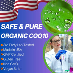 Gluten-free organic CoQ10 supplement