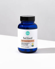 Vegan, sustainable vitamin D3 and K2 supplement imagery