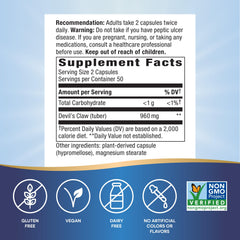 Gluten free, vegan, and non-GMO label on packaging