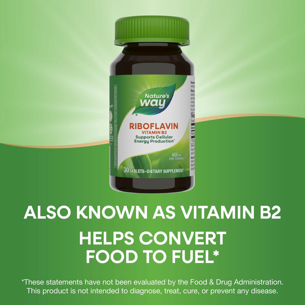 Gluten-free and vegan riboflavin supplement