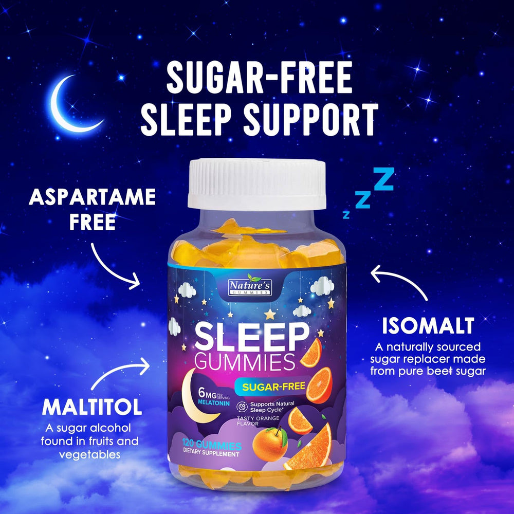 Gluten-free, vegan sleep aid gummies in bottle