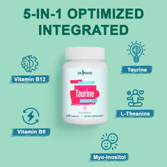 Gluten-free, vegetarian taurine capsules