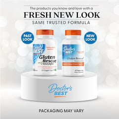 Gluten Rescue capsules showing vegan capsules