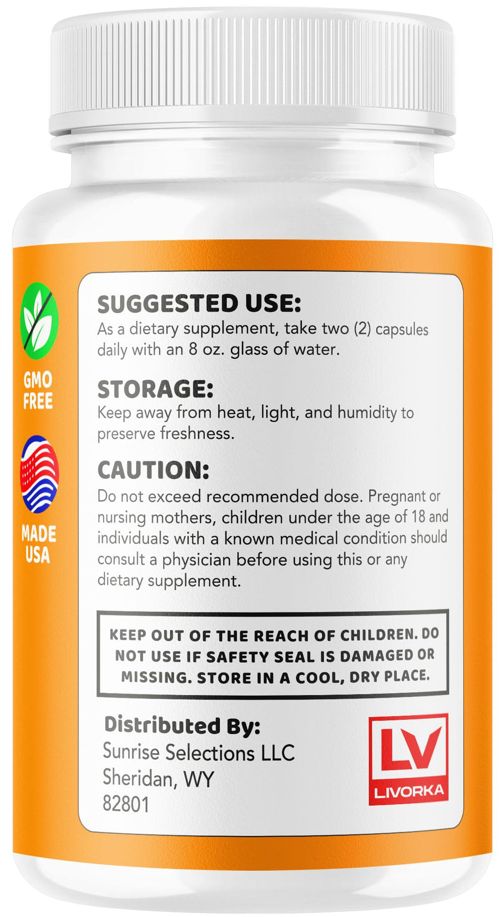 Glycetra Capsules bottle with cap