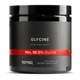 Toniiq Glycine 1300mg bottle with 240 vegetarian capsules, 120 servings