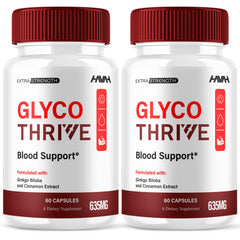 Glyco Thrive Blood Support 2-Pack bottle and capsules