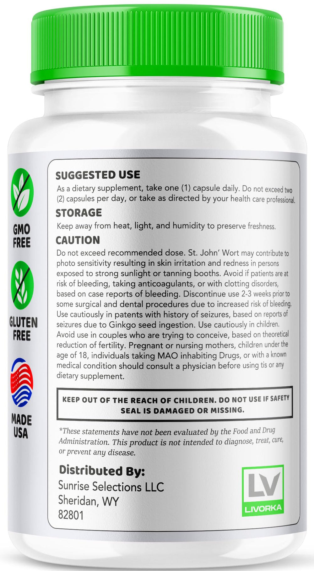 Two-month supply Glycogen Plus packaging label