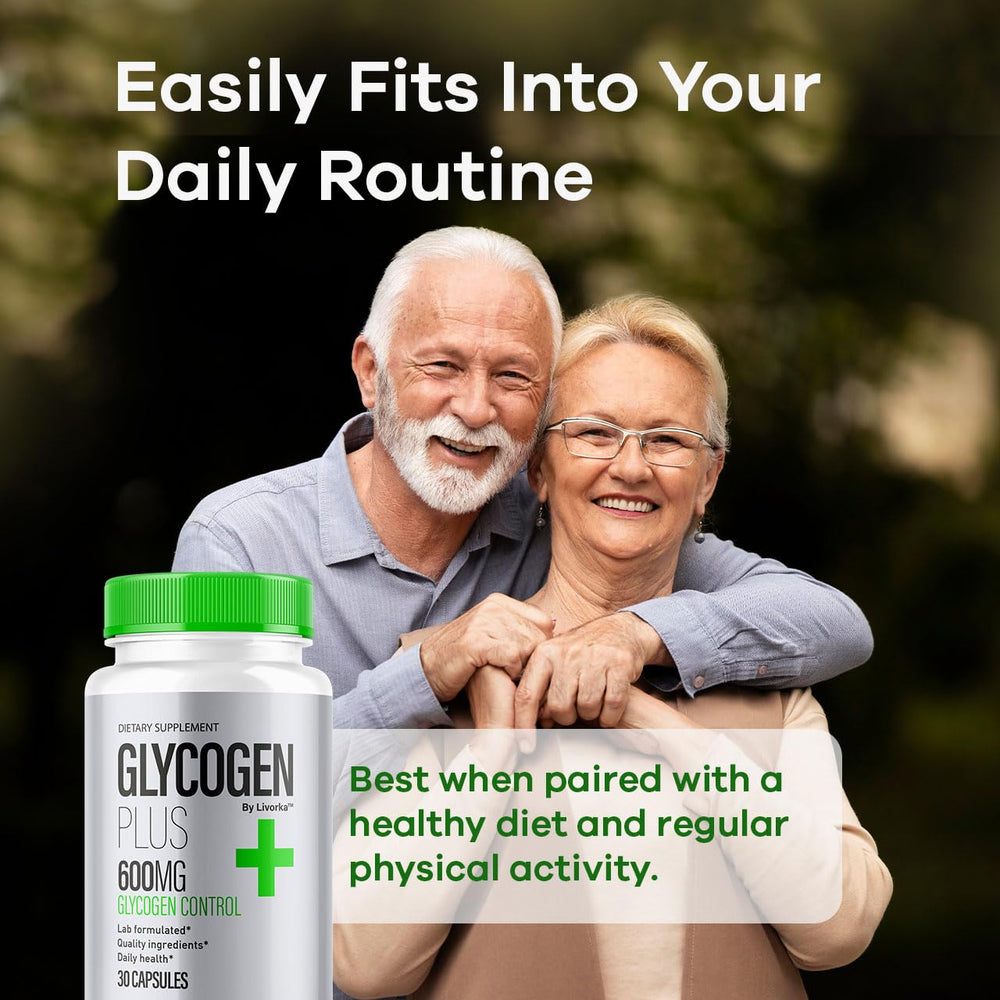 Glycogen Plus bottle with ingredients