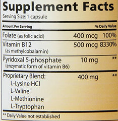 Back view of Glycotrol bottle displaying ingredients