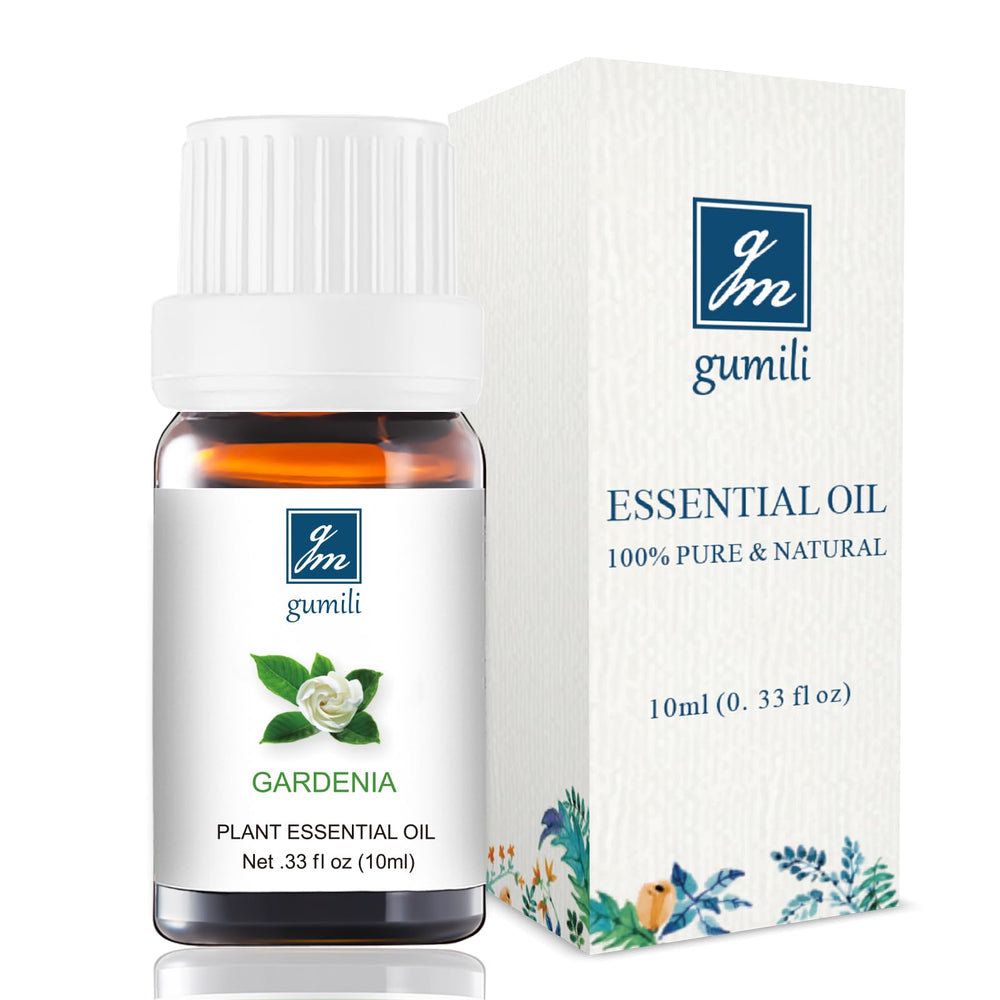 GM Gumili Gardenia Essential Oil in a 10ml amber glass bottle