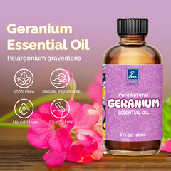 GM Gumili Geranium essential oil diffuser setup showcasing calming aroma