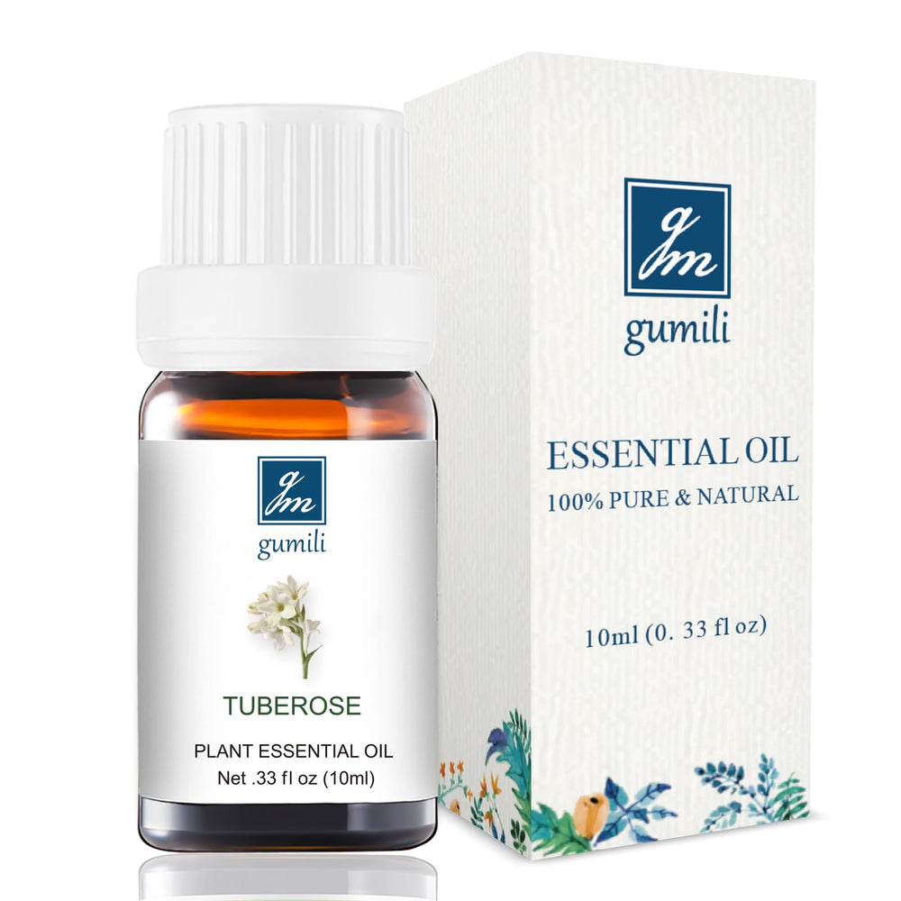 Main image: GM Gumili Tuberose Essential Oil bottle, 10mL undiluted