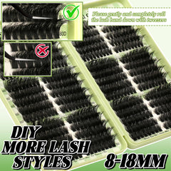 Gmagictobo Lash Tweezers help precise placement for clean, professional-looking clusters.