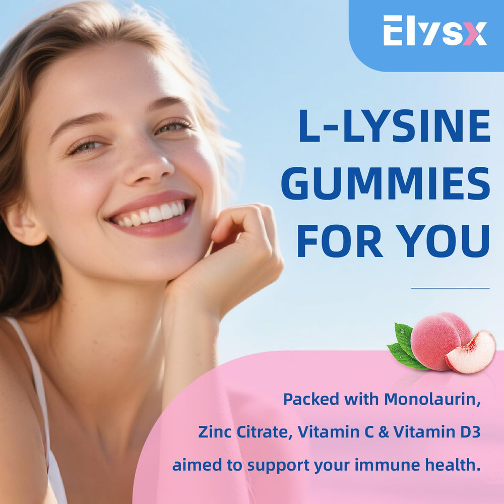 GMP-certified facility producing L-Lysine gummies