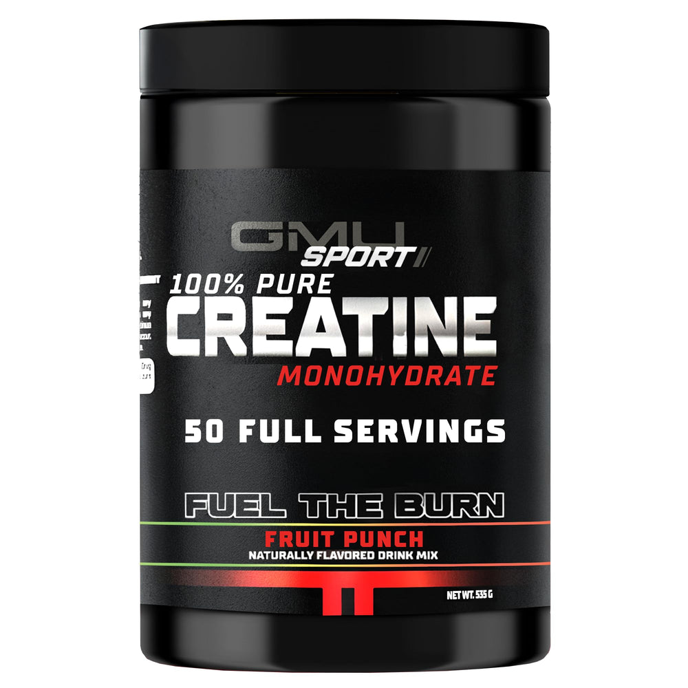 GMU SPORT Creatine Monohydrate Powder Fruit Punch – 50 servings hero image