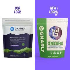 NSF Sport Certified seal on Gnarly Greens container