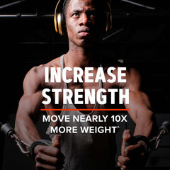 GNC AMP Creatine HCl 189 bottle pouring for quick mix during workouts