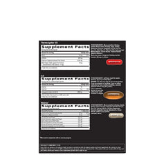 GNC AMP Men’s Ripped Vitapak label highlighting 4-in-1 formula.