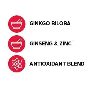 GNC ArginMax ingredients panel with L-Arginine and ginseng for vitality.