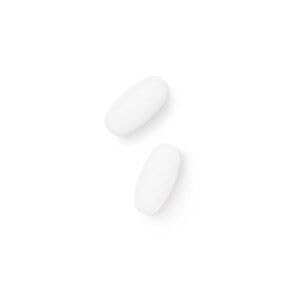 Close-up of capsules showing supplement capsules
