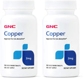 GNC Copper 2mg bottle label