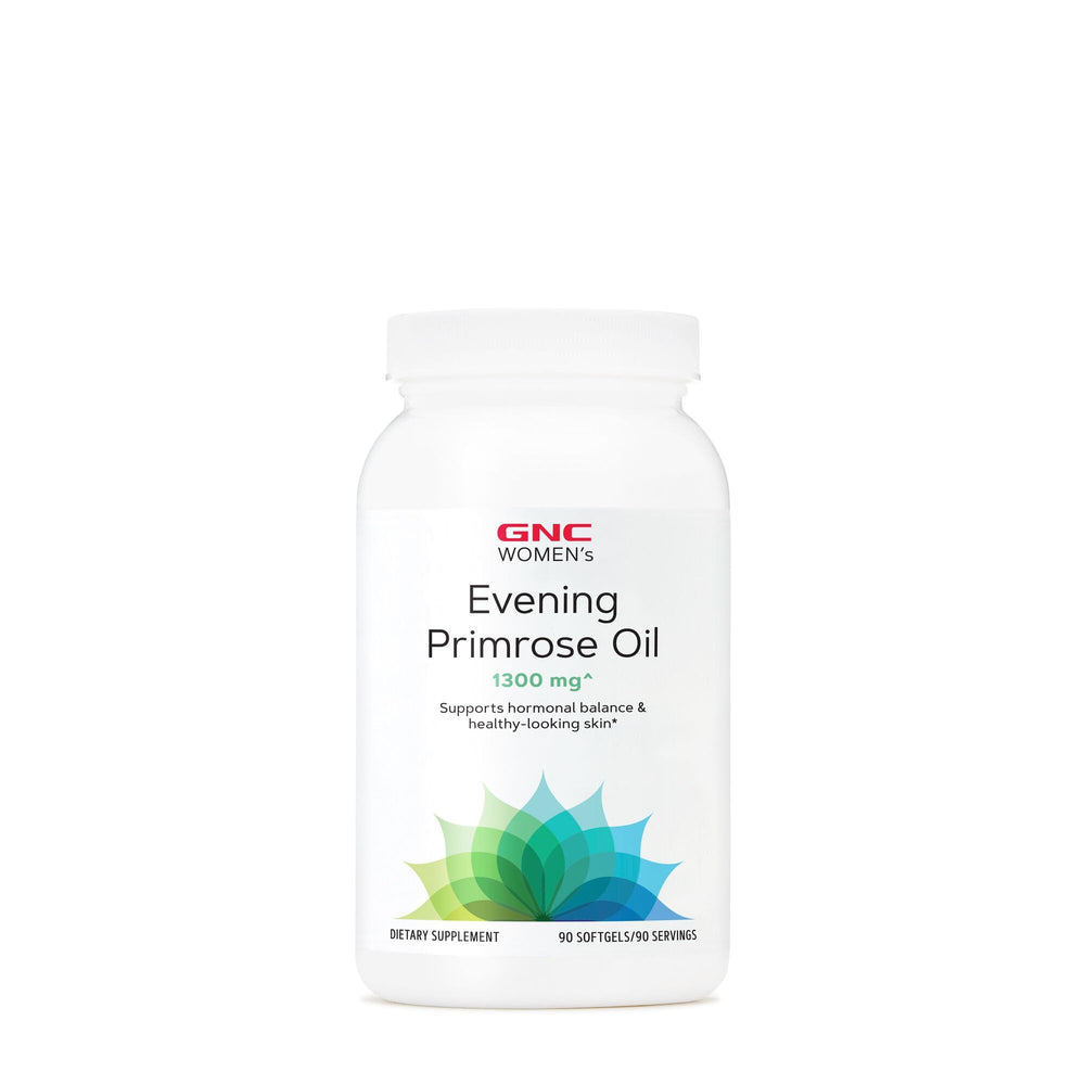 Front view of GNC Evening Primrose Oil 1300mg softgels bottle