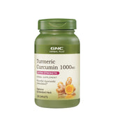 GNC Herbal Plus Turmeric Curcumin 1000mg bottle label close-up