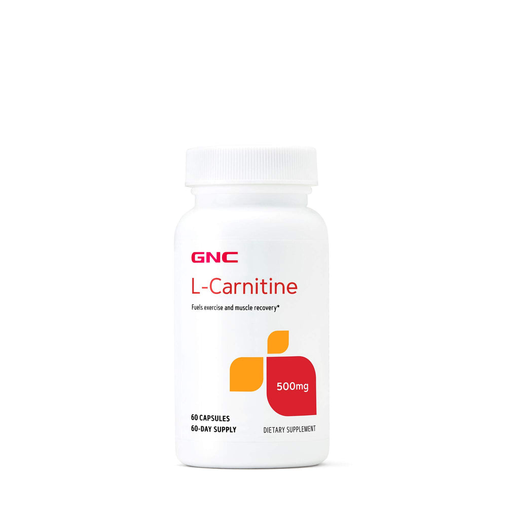 GNC L-Carnitine 500mg bottle label