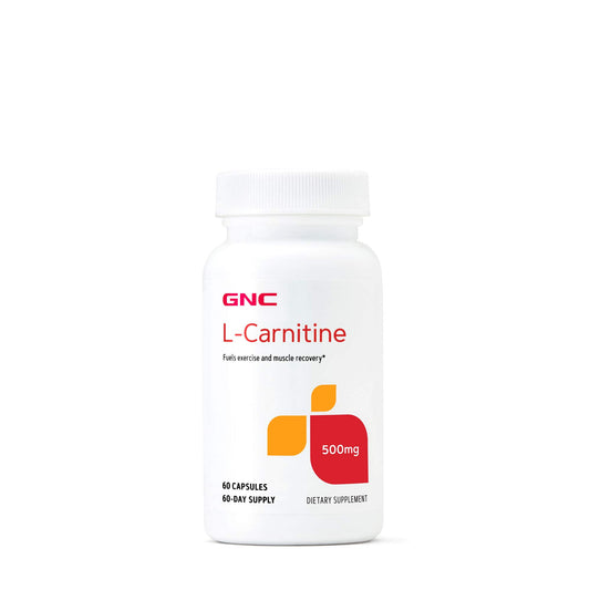 GNC L-Carnitine 500mg bottle label
