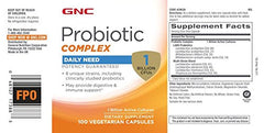 Close-up of probiotic capsules in GNC Probiotic Complex