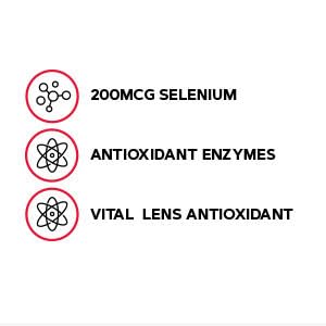 Back label showing nutrition facts for GNC Selenium 200mcg