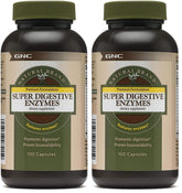 GNC Super Digestive Enzymes bottle – 2-pack, 100 capsules