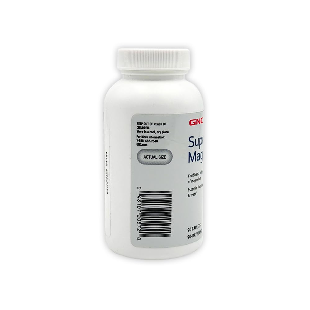 GNC Super Magnesium 400mg caplets – 90 count