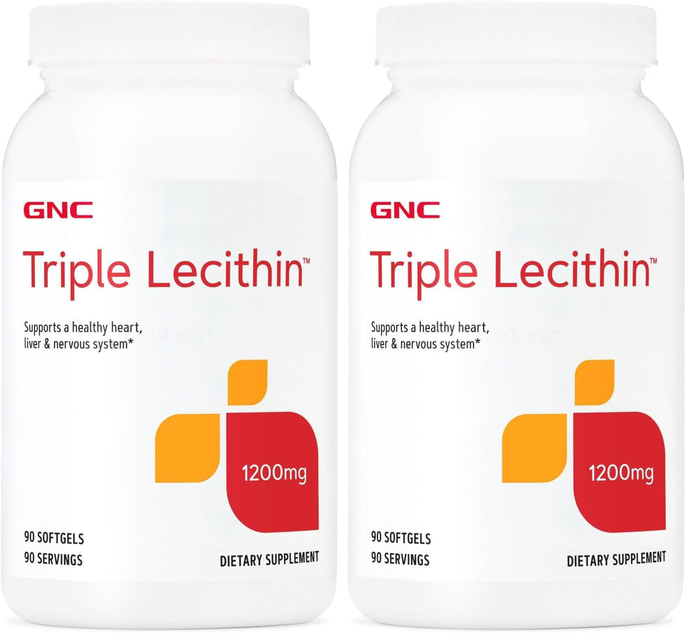 GNC Triple Lecithin 1200mg bottle - Pack of 2 (hero image)