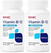 GNC Vitamin B-12 1000mcg bottle front view with label