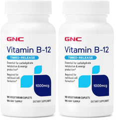 GNC Vitamin B-12 1000mcg bottle front view with label