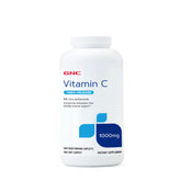 GNC Vitamin C 1000mg Timed Release caplets bottle label