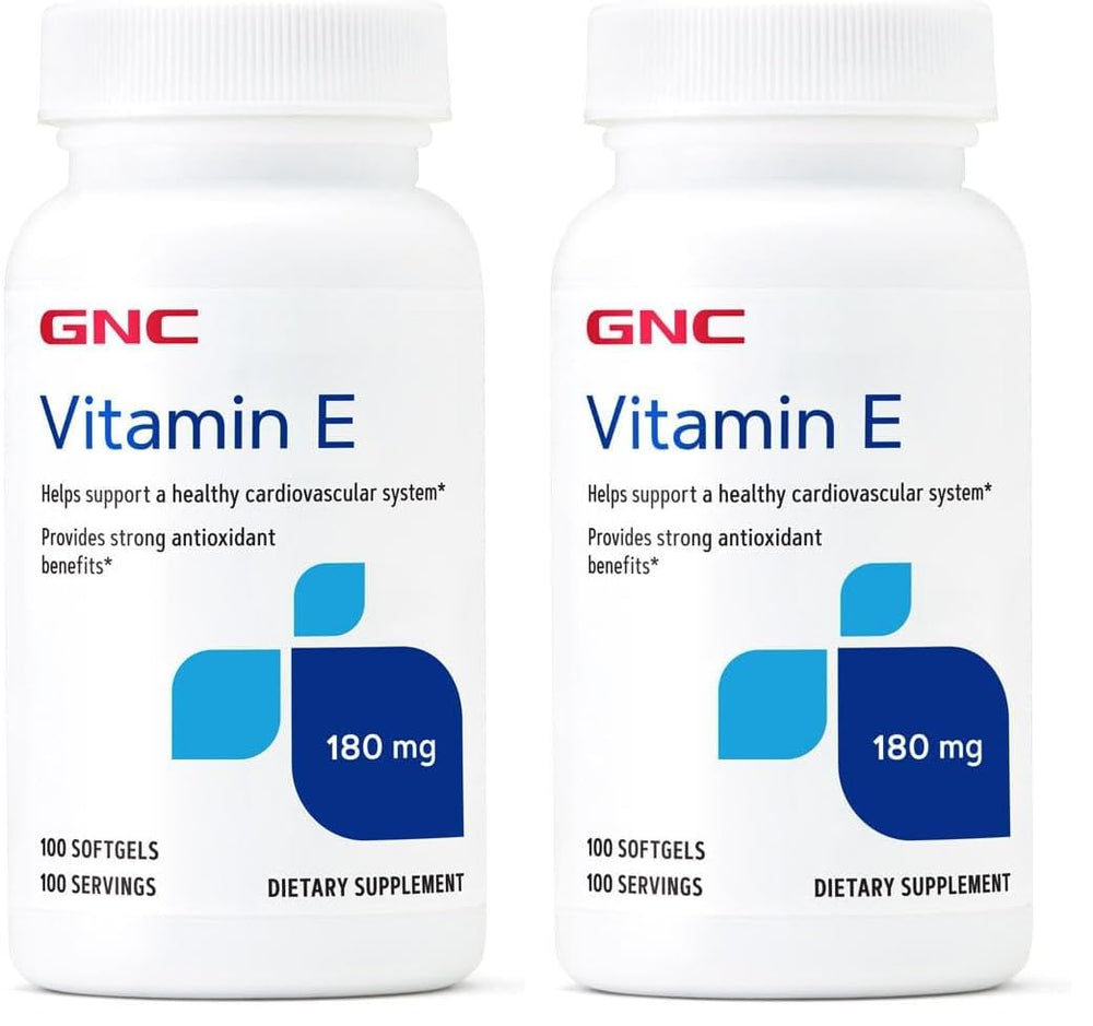 GNC Vitamin E 200mg softgels bottle - pack of 2