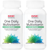 GNC Women's 50+ One Daily Multivitamin bottle with two-pack packaging