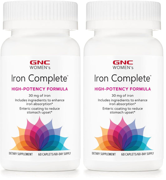 GNC Women's Iron Complete Multivitamin pack 2 front view