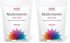 Front view of GNC Women's Multivitamin Soft Chew - Mixed Fruit Pack of 2