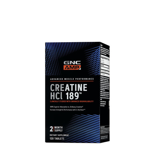 GNC AMP Creatine HCl 189 bottle front view