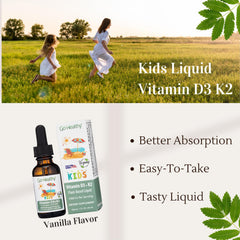 Vanilla flavored D3 K2 liquid being dispensed
