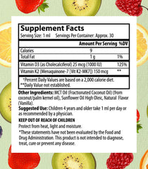Allergen-free and gluten-free labels on Go Healthy bottle