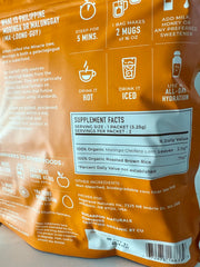 Go-Lacta Moringa Tea label with organic certifications