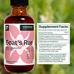 Front view of Goat's Rue tincture bottle labeled Galega officinalis