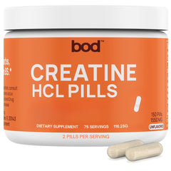Goba Tea Creatine HCl Capsules bottle – 150 capsules, unflavored, keto-friendly