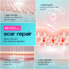 GoGleefy silicone scar sheets roll for tummy tuck scars provides large-area coverage